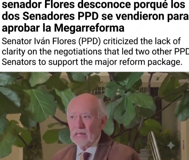 El senador Iván Flores