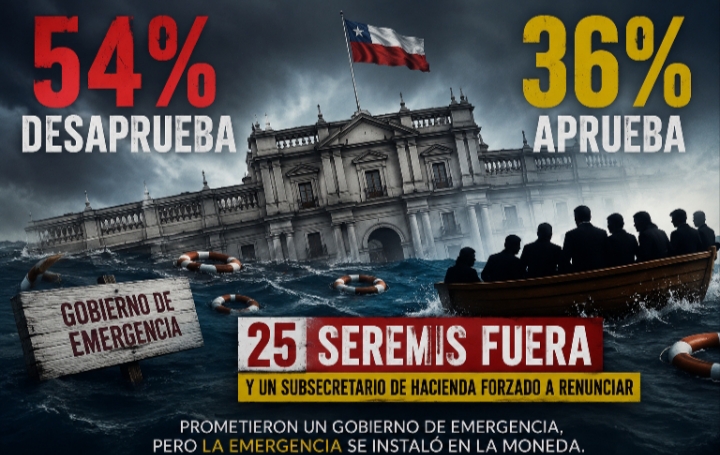 54% desaprueba y apenas 36% aprueba: al “Gobierno de Emergencia” se le está acabando hasta el personal