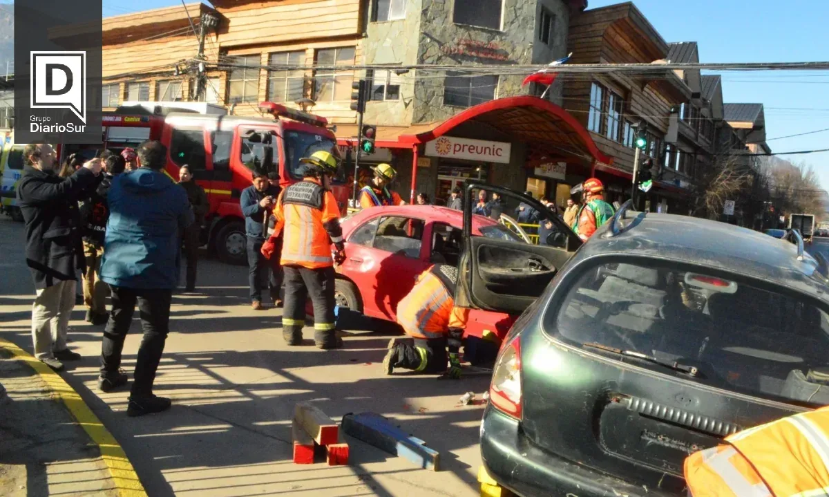 Simulacro de choque fatal por alcohol en Coyhaique: bajan las cifras, pero el riesgo de las Fiestas Patrias sigue latente
