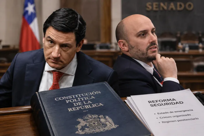 Derrota en el Senado: Kast mutila su reforma de seguridad de 8 a 3 puntos para evitar el fracaso total