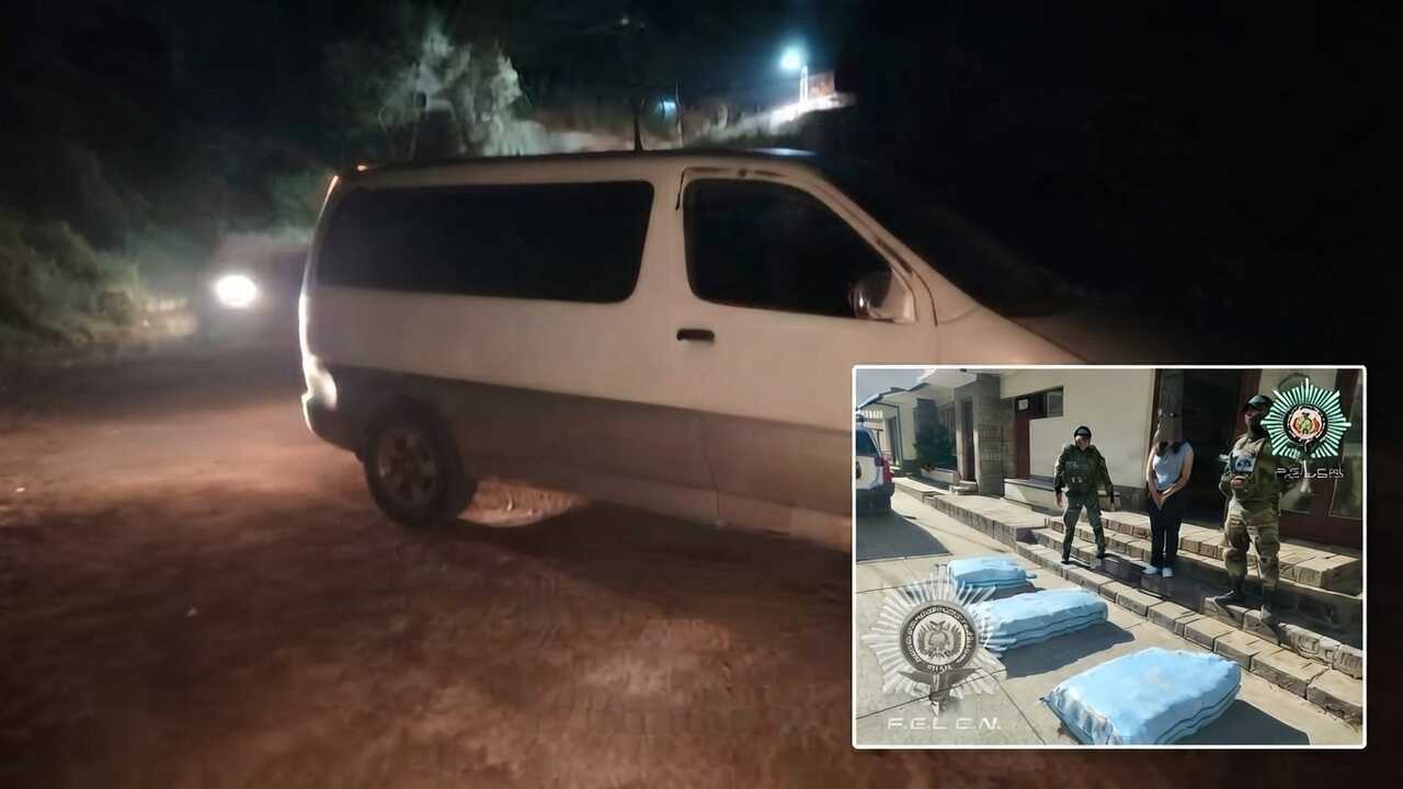 Detienen a una mujer con marihuana en vehículo en Sacaba