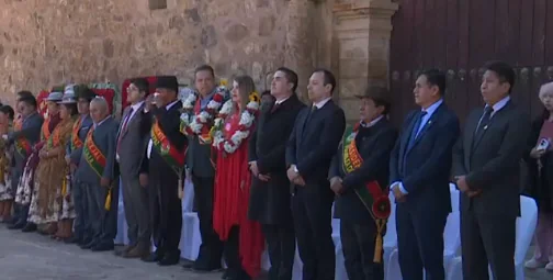 La Paz celebra 478 años de fundación en Laja con sesión de honor y presencia del presidente
